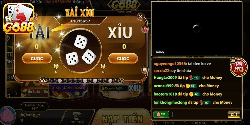 Tài xỉu livestream kubet88 là một hình thức cá cược tài xỉu độc đáo hấp dẫn
