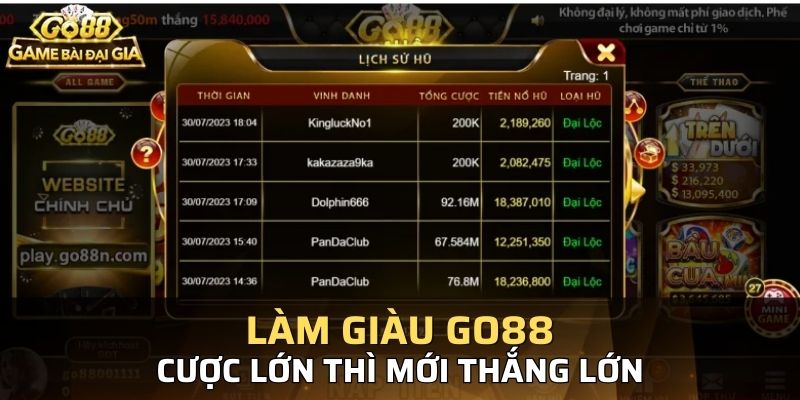 Cần phải cá cược lớn thì mới mong làm giàu từ cá cược